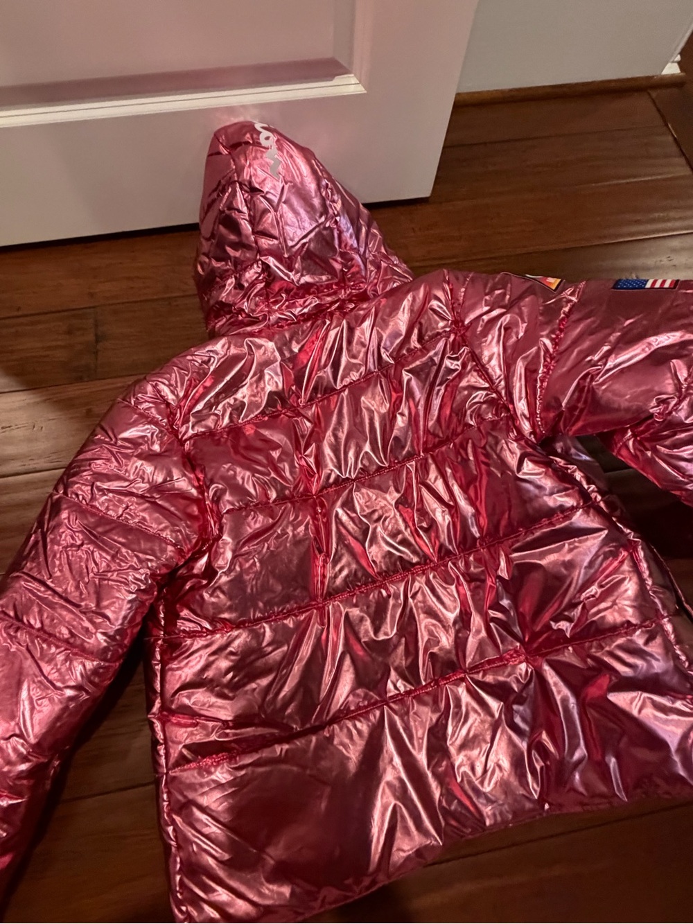 Champion x NASA Metallic Pink Puffer Jacket - Picture 9 of 9